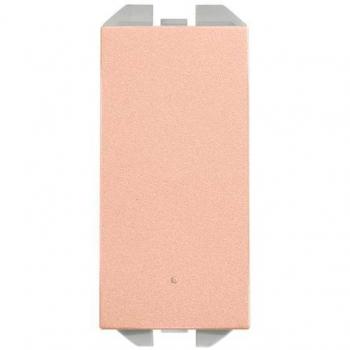 Interruptor pulsante Simon 270 10AX con módulo estrecho en color cobre