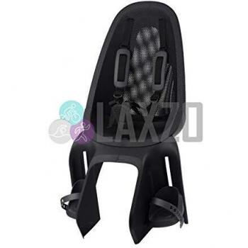 Seggiolino Posterior Qibbel Air Negro para Bicicletas, Montaje en Portapacco, Ergonomico y Seguro hasta 25 kg