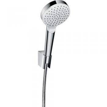 Hansgrohe 26567400 Crometta Set de soporte de ducha con flexo 160 cm, Blanco/Cromo, 1,60 m