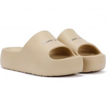 Chanclas Mujer Tommy Jeans Chunky Flatform Pool Doradas