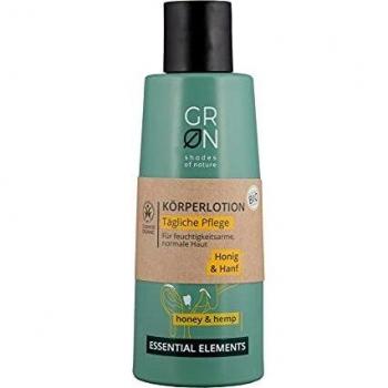 Grn shades of nature 30224 loción corporal cosmética orgánica cuidado diario - cáñamo orgánico y miel - textura de absorción rápida - 200 ml