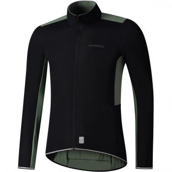 Maillot Manga Larga SHIMANO Evolve Verde/Negro