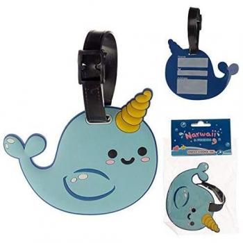 PVC Narwaii & Friends Narwhal Luggage Tag