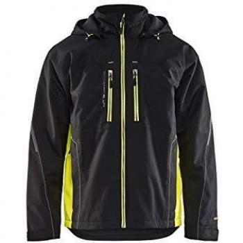 Chaqueta Técnica de Invierno Impermeable Blaklader Negra/Amarilla Fluorescente Talla 4XL