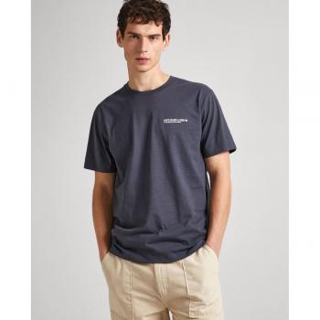 Camiseta Pepe Jeans Hombre Corban Gris Oscuro de Manga Corta