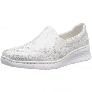 Rieker Women's 58166-80 Loafers, White
