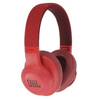 JBL E55BT – Auriculares bluetooth supraaurales plegables con cable y control remoto universal – Batería de hasta 20h – Rojo