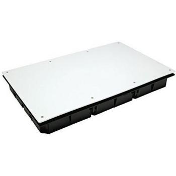 Famatel 3223 Cajas empotrar Registros IP30 | ICT RTR TB+RDSI | Tapa con Tornillos | 300x500x60 | Blanco y Negro, Normal
