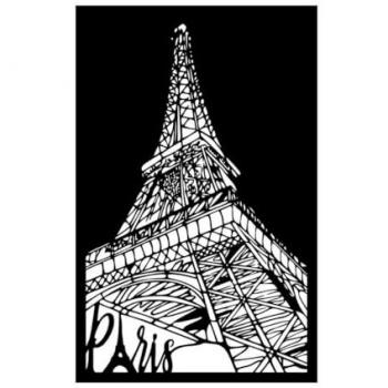 EPIKASA Decoración de Metal Torre Eiffel 5 - Negro - 45x0,15x70 cm