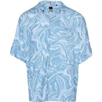 BOSS Relaxed-Fit Light Blue Shirt - Size XL