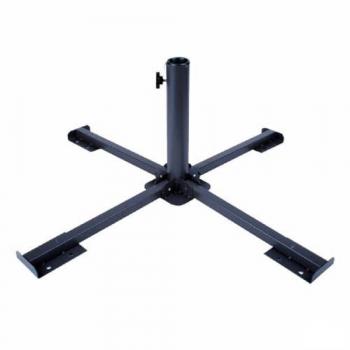 Base para Sombrilla Aktive 86 x 34 x 86 cm Metal Negro (2 Unidades)