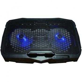 CONCEPTRONIC Base refrigeradora conceptronic almohadilla fria 17p iluminacion azul THANA07B