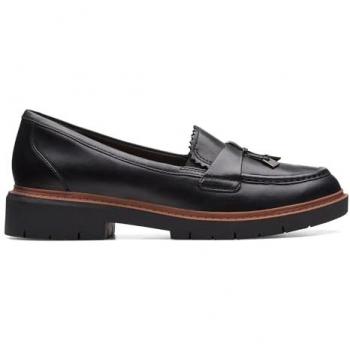 Mocasín de Mujer Clarks Westlynn Bella Negro Cuero Talla 38