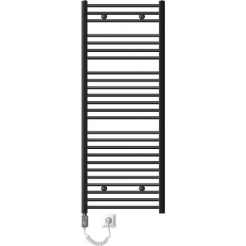 Radiador Eléctrico de Baño Sahara 600x1500mm Antracita con Conexión Lateral, Resistencia de 1200W y Termostato Digital