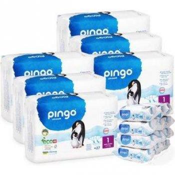 Pingo Pañales Ecológicos Talla 1 New Born (Paquete de 27)