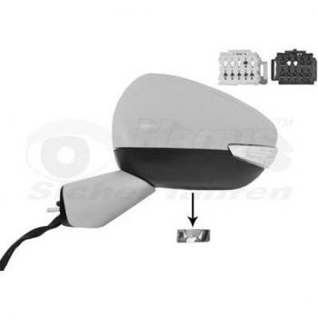 Espejo retrovisor VAN WEZEL 0979817, tipo: espejo retrovisor, características: diseño específico para vehículos, fácil instalación, ajuste manual o eléctrico (dependiendo del modelo), vidrio convexo para mayor visibilidad, incluye soporte