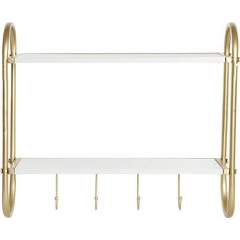 Perchero de Pared Glamouroso DKD Home Decor con Detalles en Metal MDF (50 x 15 x 43 cm)