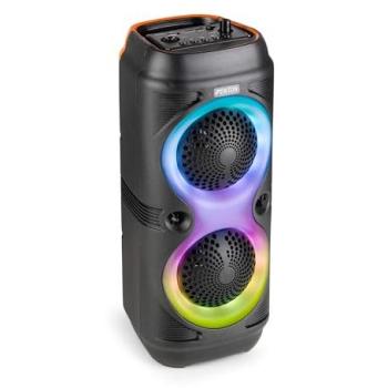 Altavoz Portátil Fenton Track210 con Luces LED, 100W, Batería de Larga Duración 8H, Bluetooth y Karaoke
