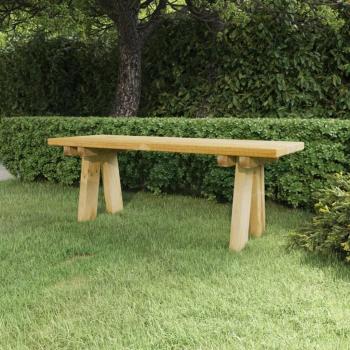 Banco de jardín 110 cm de madera maciza de pino impregnado Massello