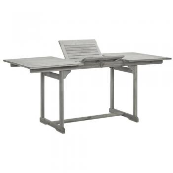 vidaXL Garden Dining Table (120-170)x80x75 cm Solid Acacia Wood