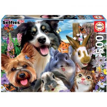 Puzzle Educa Selfies Amigos del Patio 500 Piezas