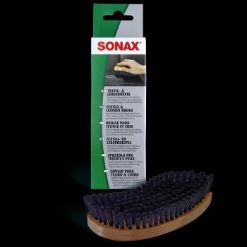 Cepillo de limpieza para textil y cuero SONAX 19,5 x 6 cm marrón/negro