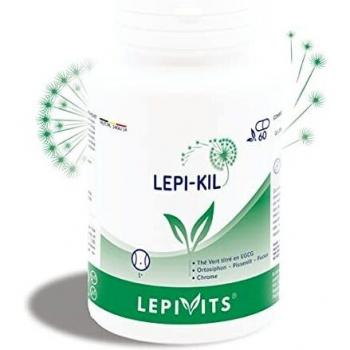 LEPI-KIL | 60 cápsulas VEGANO | Extractos secos de plantas naturales | Quemador de grasa - Drenante - Supresor del apetito | Hecho en Bélgica | LEPIVITS.