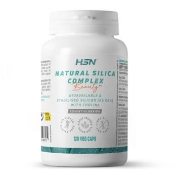 Silicio Natural Complex HSN - 120 Cápsulas Vegetales de Alta Biodisponibilidad con Ácido Ortosilícico y Exudado de Bambú, No-GMO, Vegano y Sin Gluten