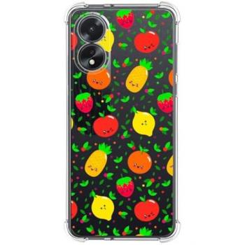 Funda de Silicona Antigolpes para Oppo A38 4G con Diseño de Frutas 01