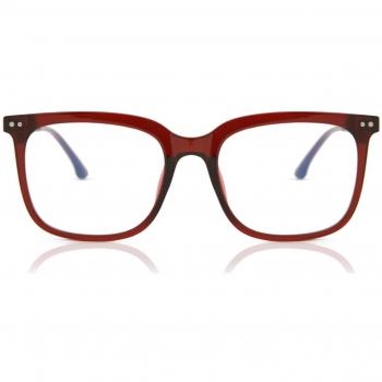 Cuadrado Montuta completa TR90 Borgoña Armazones para Hombre - Gafas Anti-Azules - SmartBuy Collection