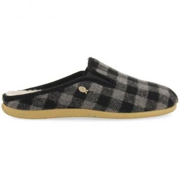 Zapatillas de estar por casa con cuadros grises Peggau