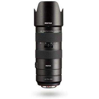 HD PENTAX-D FA 70-210mm F4ED SDM WR : Telephoto zoom lens for DSLR cameras, powerful with constant f/4 aperture, weather-resistant construction, min. Focusing distance of 0.95 metres, 21217