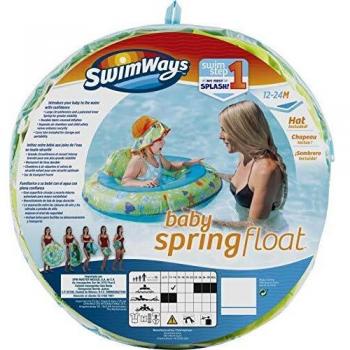 Flotador Braguita Hinchable para Bebé con Gorro de Baño Anti-UV 15x79 cm