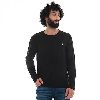 Polo Ralph Lauren Men's Long Sleeve Sleep Top - Solid Black - Size XXL