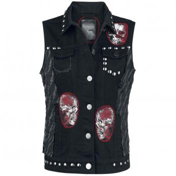 Rock Rebel by EMP Overkill Chaleco Mujer Negro M