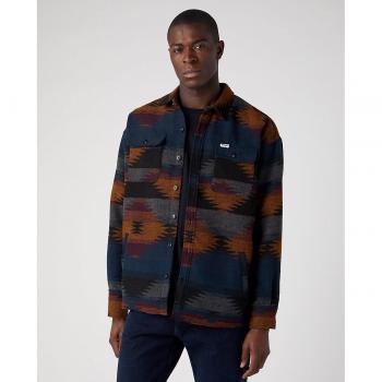Wrangler - Sobrecamisa de hombre de corte Relaxed en color marrón