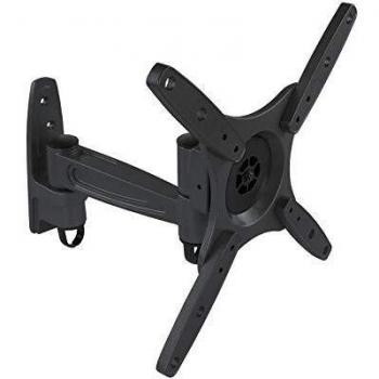 TooQ LP1832TN-B - Soporte inclinable y giratorio de pared para monitor/TV/LED/LCD de 10 a 32, hasta 20kg de peso, distancia a la pared 97mm hasta 257mm, inclinación hasta -15º, giro hasta 180º formato VESA hasta 200x200, color negro