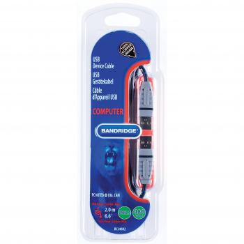 Cable USB 2.0 A Macho de 2 m Bandridge BCL4802