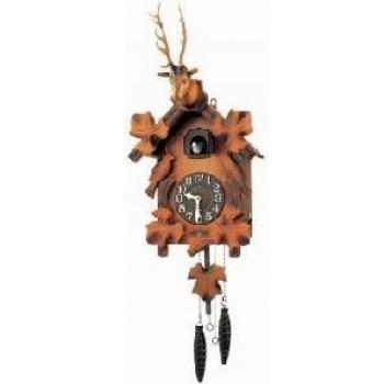 RHYTHM Reloj cucú, Madera, Marrón, 24,6 cm x 60,0 cm x 15,0 cm