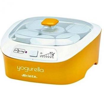 Yogurtera Ariete Yogurella – 626 con 6 tarros/1 lt de yogur A Ciclo – Color Amarillo