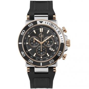 Guess Kids Watch Z14005G2MF - Gc Men's One Sport Silver & Rose Gold Watch - Gc One Sport Black Watch
