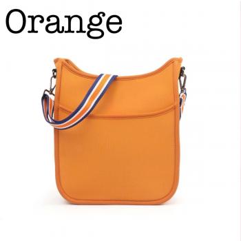 Neoprene Messenger Bag - Orange