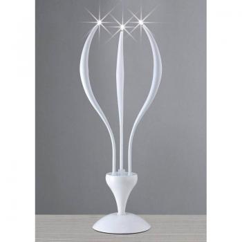 Lámpara de mesa Llamas Sobremesa 3 Bombillas G4, blanco brillante, no compatible con LED/CFL