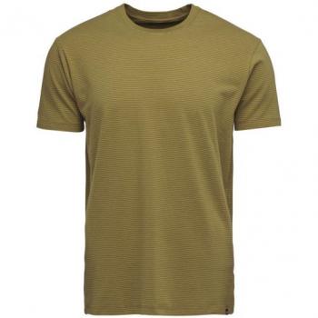 Camiseta de Manga Corta Stripe Black Diamond Verde Oscuro - Talla M