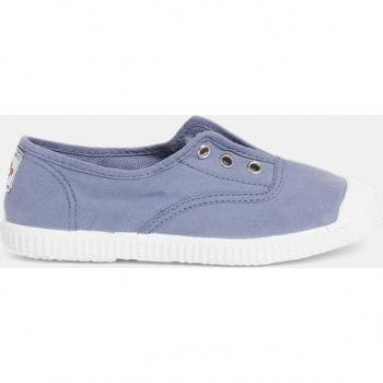 Zapatillas de lona para bebés con puntera de goma y cierre elástico
