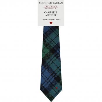 Boys All Wool Tie Woven Scotland - Campbell Ancient Tartan