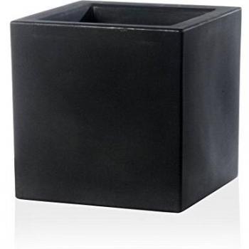 Maceta Cuadrada Antracita 50x50 cm H 50 - Modelo Schio Cubo