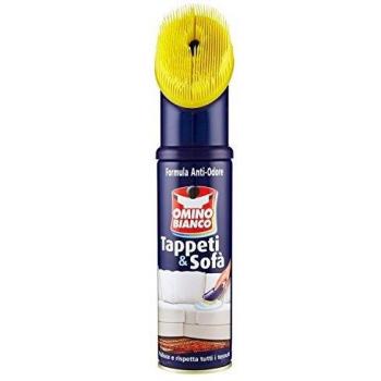 Omino Bianco Espuma Seca Alfombras y Tapicerías - 3 Recipientes de 300 ml - Total: 900 ml