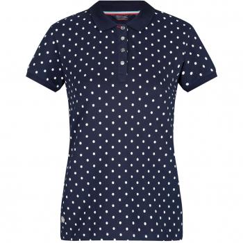 Regatta Faine - Polo de algodón elástico para Mujer, Mujer, Camisa de Polo, RWT168, Lunares Marinos, 38