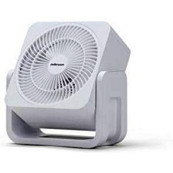 Mellerware Ventilador de Sobremesa Air Power 30 |30w de Potencia | Oscilante | 3 Velocidades | 3 aspas metálicas | Caudal de aire fresco | Fácil transporte | Aluminio/Plástico | Blanco